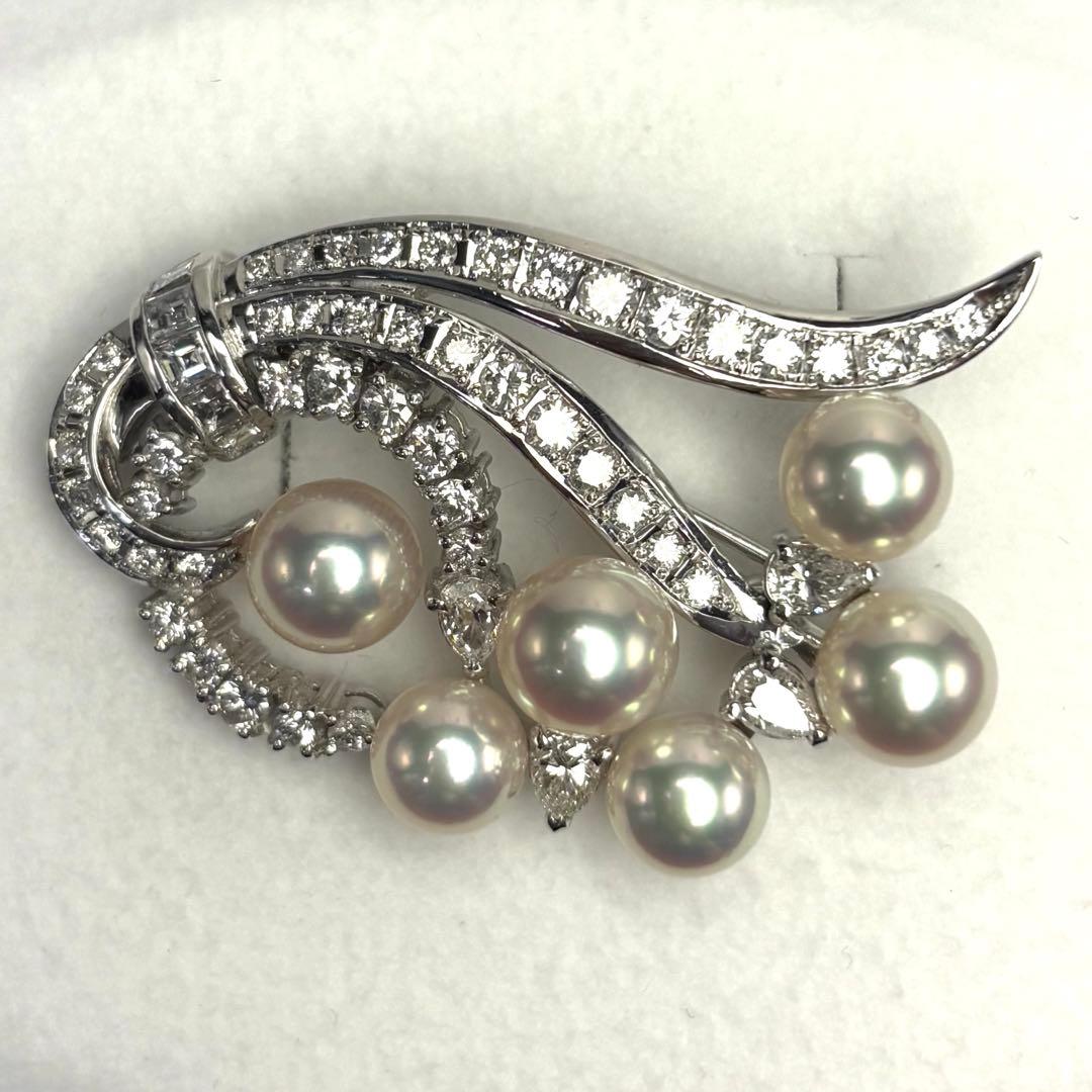 TASAKI ダイヤモンド ブローチ 2.42ct pt900 プラチナ