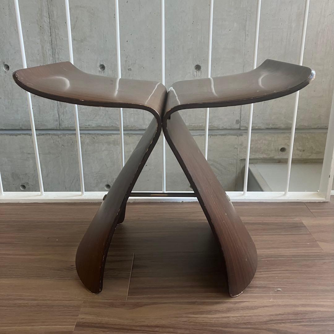 柳宗理 バタフライスツール 天童木工 tendo 旧ロゴ ヴィンテージ