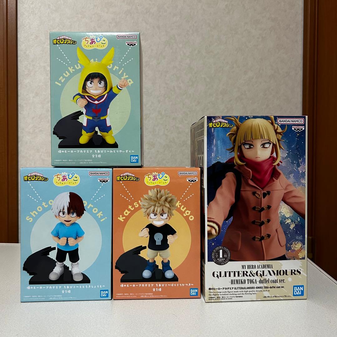 ヒロアカ ちあぴこ 緑谷出久・爆豪勝己・轟焦凍 / トガヒミコ 4点セット