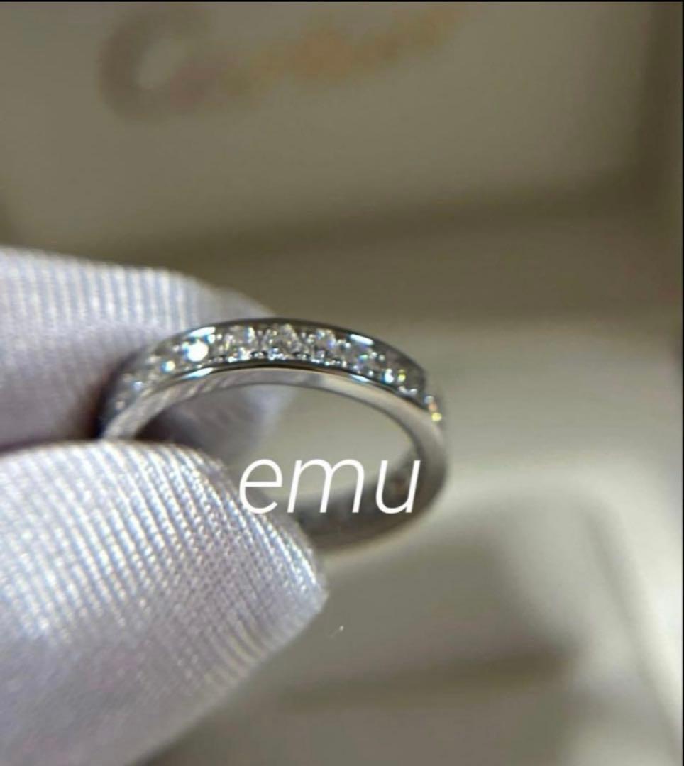 マンヤ様 / 最高級モアサナイト / フルエタニティリング / レール留め