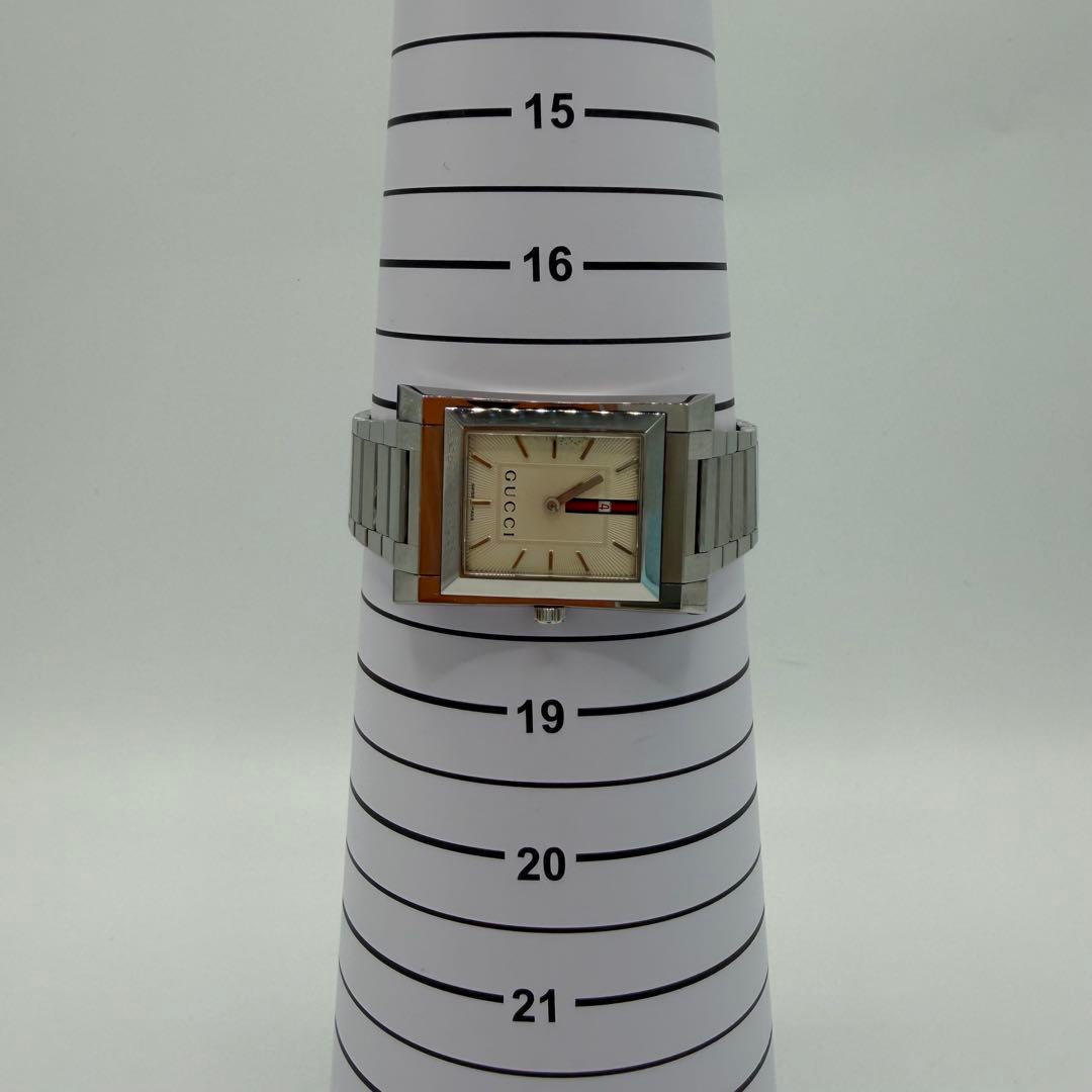 可動品 グッチ GUCCI 腕時計 111M スクエア メンズ シェリーライン