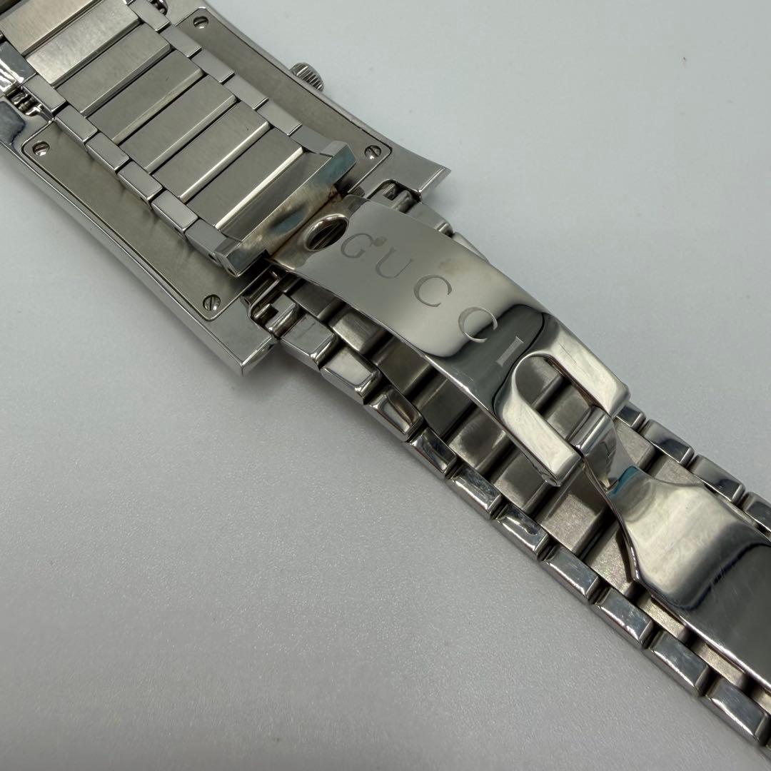 可動品 グッチ GUCCI 腕時計 111M スクエア メンズ シェリーライン