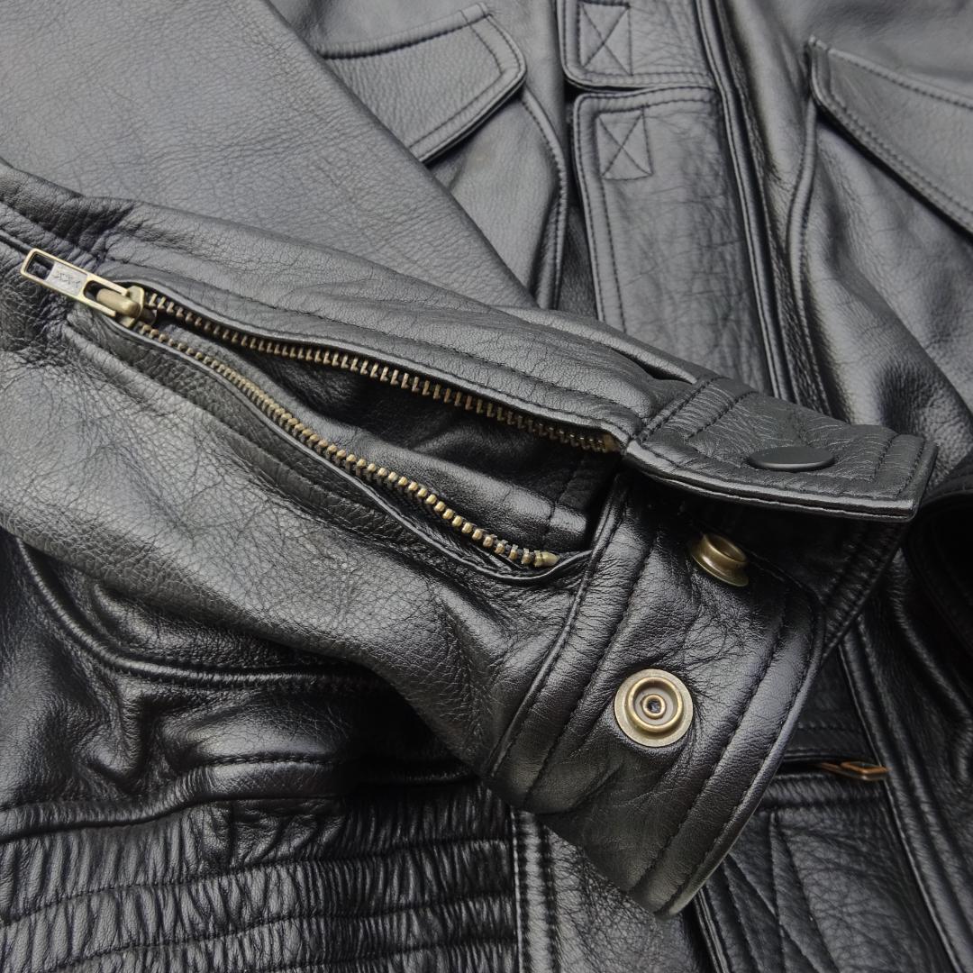 クシタニ KUSHITANI バイクレザージャケット牛革レザーLL 背面ロゴ入り