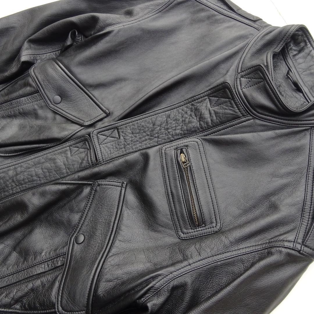 クシタニ KUSHITANI バイクレザージャケット牛革レザーLL 背面ロゴ入り