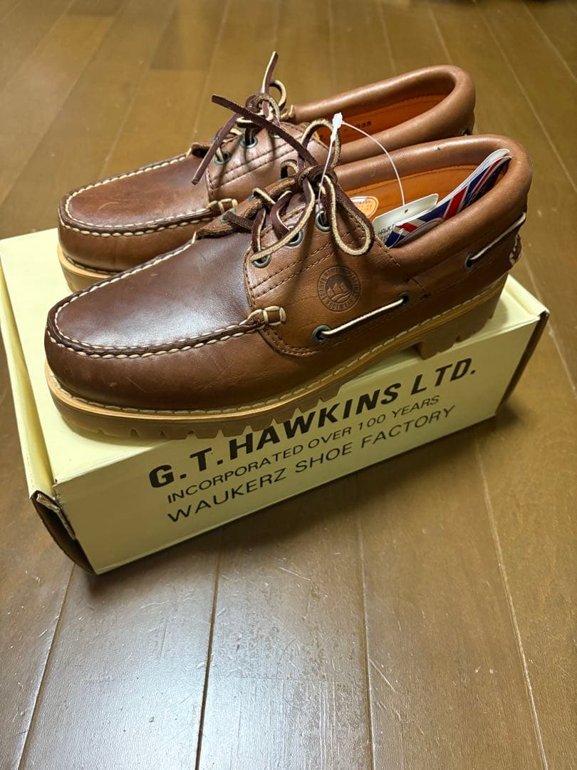 あ*お様 Hawkins 3eyeブラウン モカシン ティンバーランド