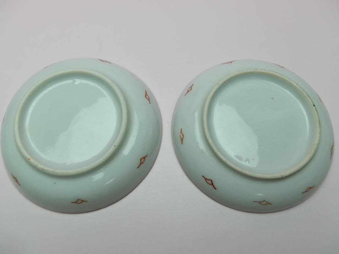 時代物 色絵 錦手 小花紋 小皿 10客 TN 82 70816