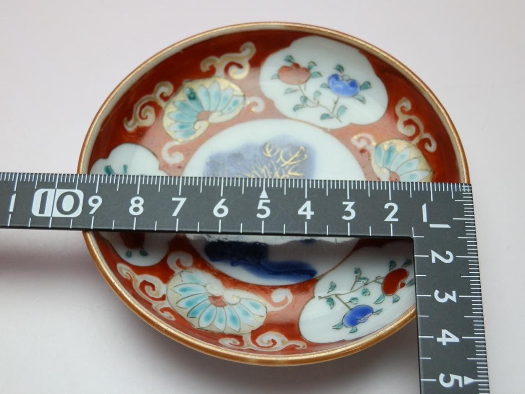時代物 色絵 錦手 小花紋 小皿 10客 TN 82 70816