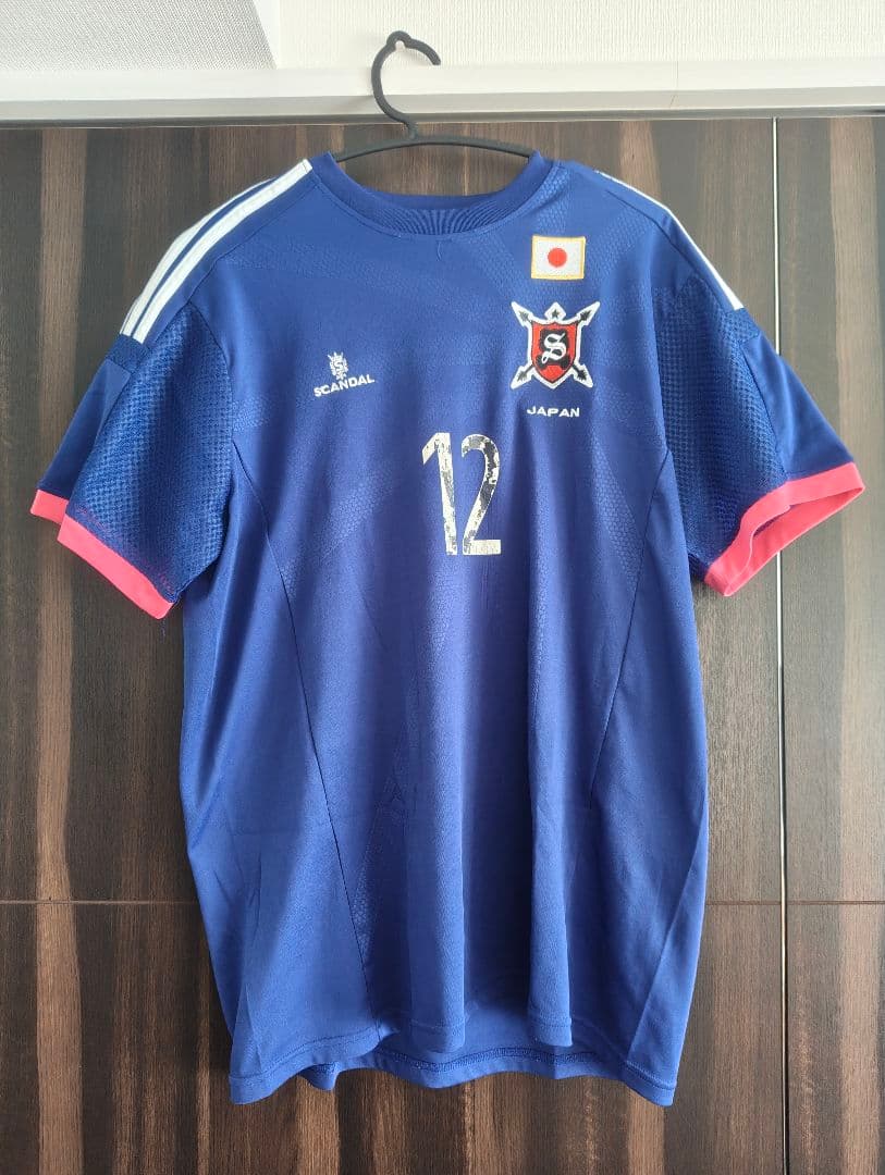 SCANDAL ゲームシャツ　サッカーシャツ　日本代表モチーフ
