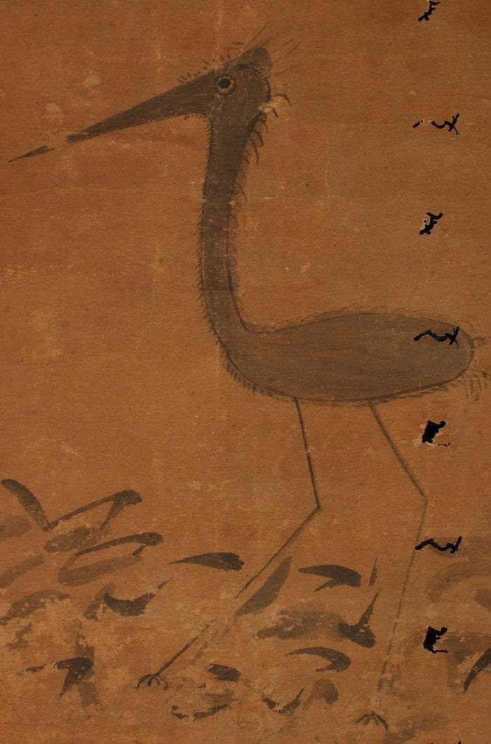 【重文級】徳川家康（竹千代）鶴図 竹千代署名・花押 検）豊臣秀吉 織田信長