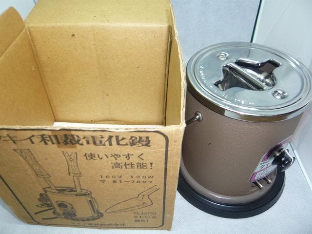 未使用展示品　美品　タキイ和裁電化鏝 和裁コテ　和裁こて　タキイ製　鏝２本付