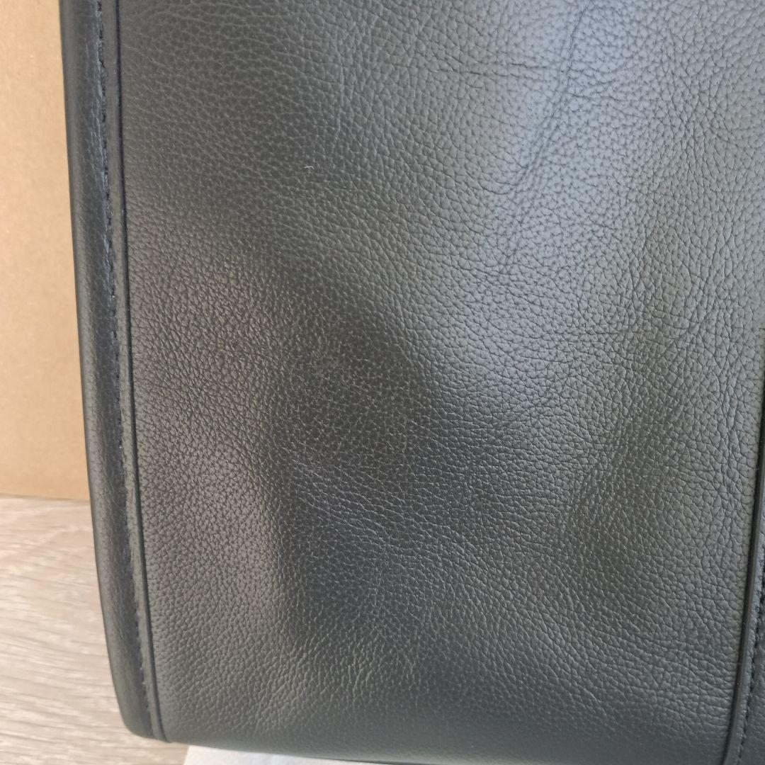 新品　COACH ブラックレザー ビジネスバッグ