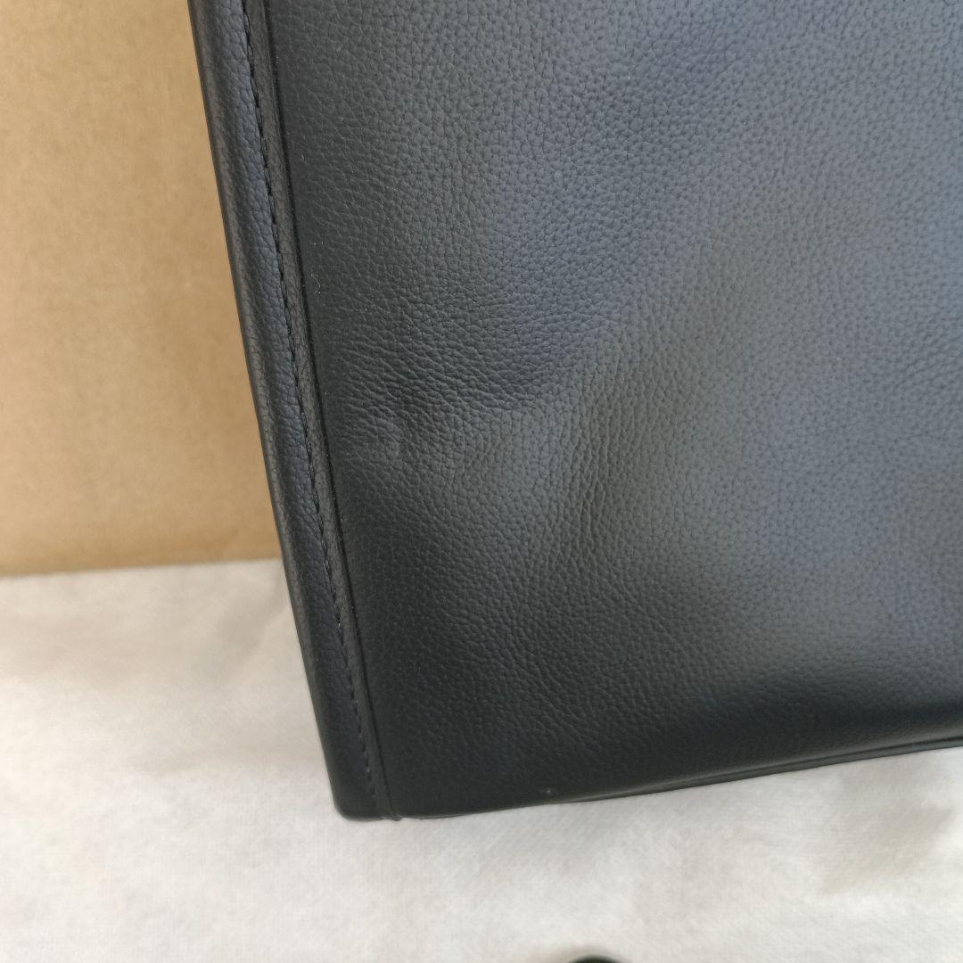 新品　COACH ブラックレザー ビジネスバッグ