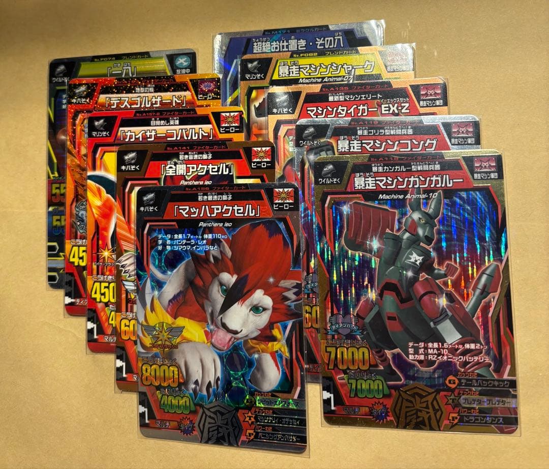 グレートアニマルカイザー ヒーロー マシン 6枚セット+10枚