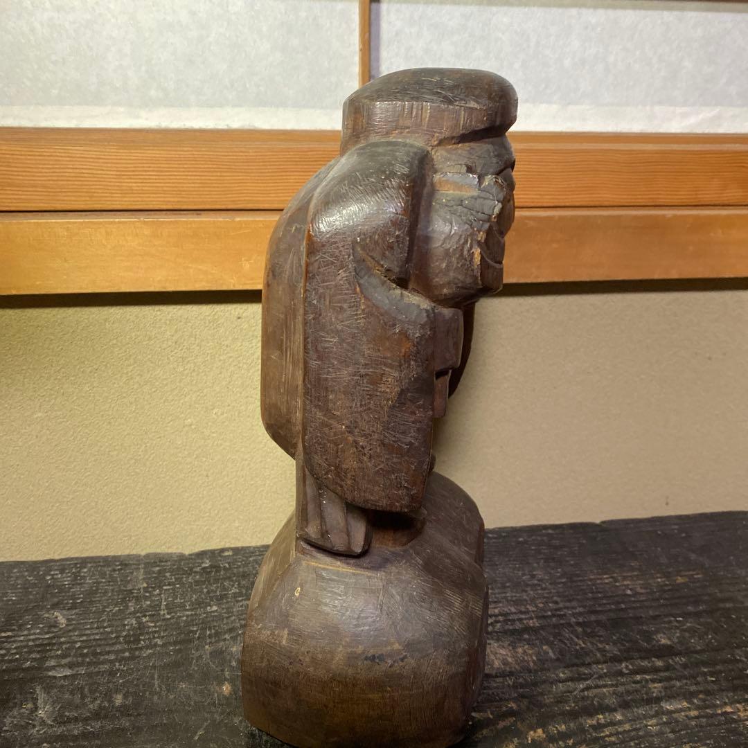 木彫正人作大黒天31cm17cm12cm
