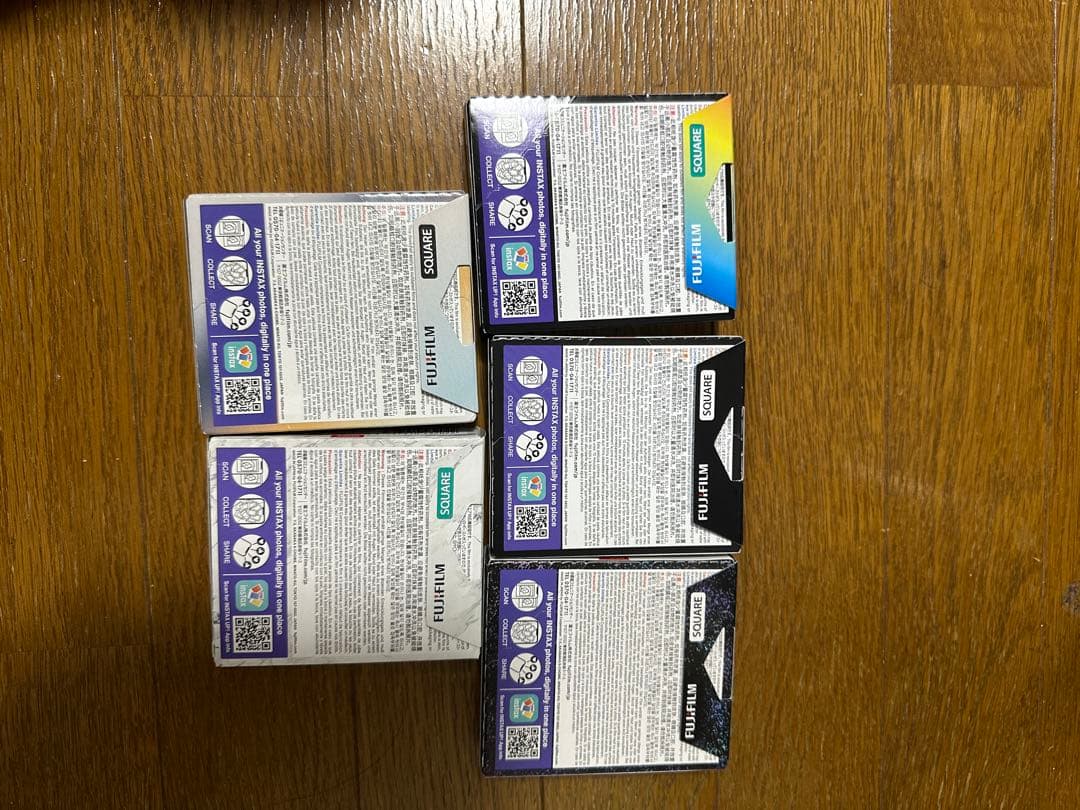 富士フイルム　チェキ　インスタックス　スクエア　バラエティー　5個セット