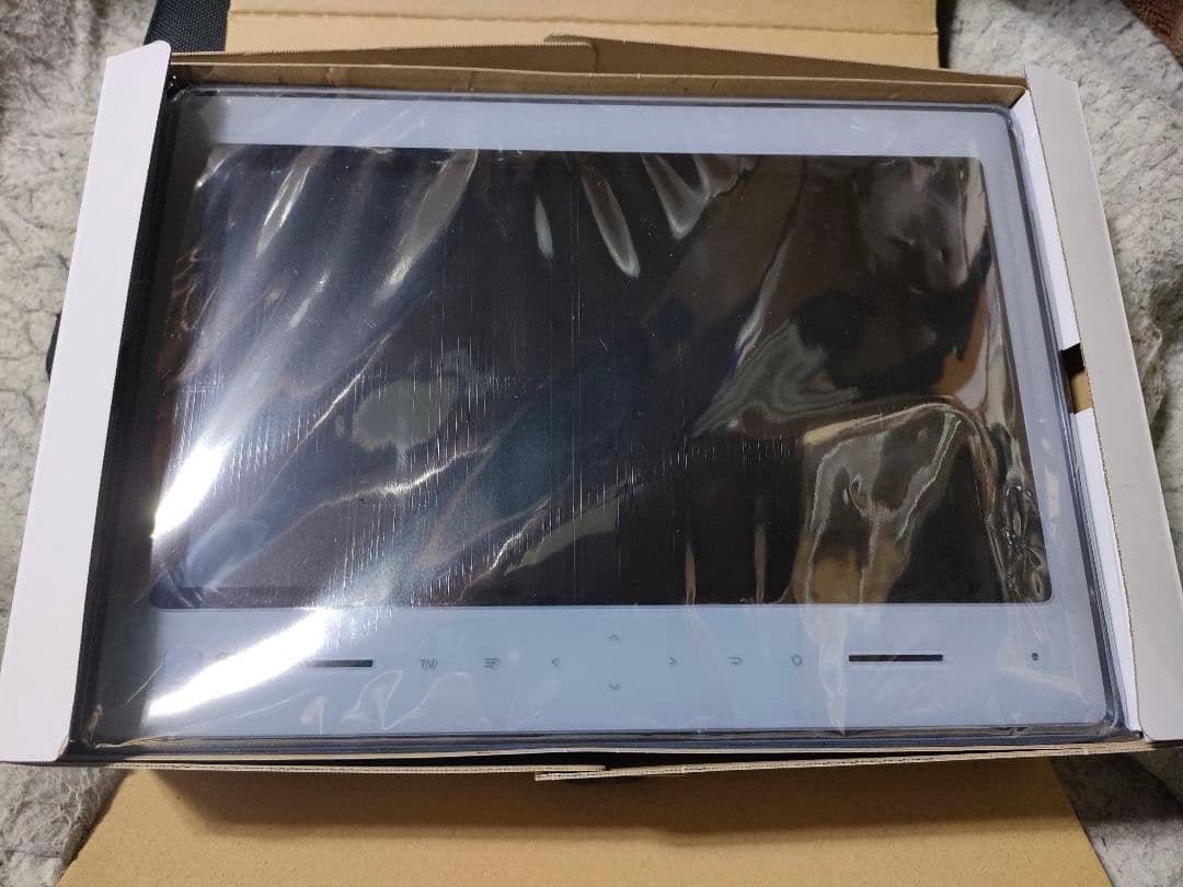 au PHOTOTV ZTS11SWA ポータブルテレビ ホワイト