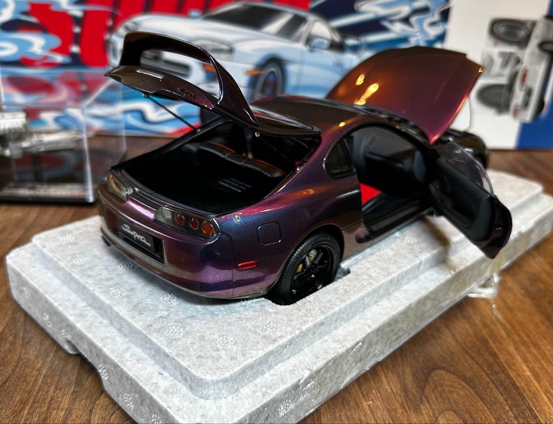 【新品】WhelArt 1:18 Toyota Supra A80 Purple