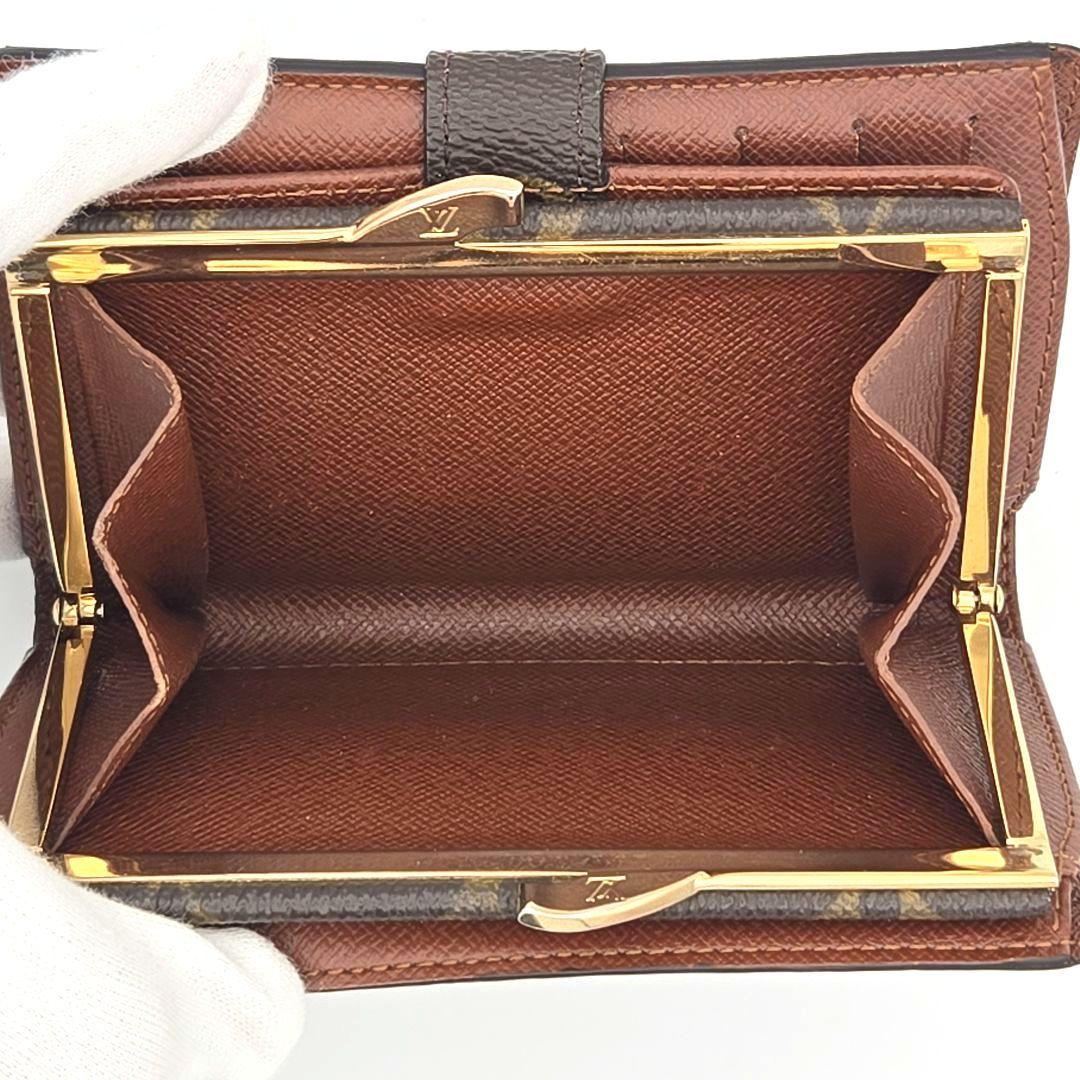 ルイヴィトン ポルトモネビエ ヴィエノワ モノグラム がま口 二つ折り財布