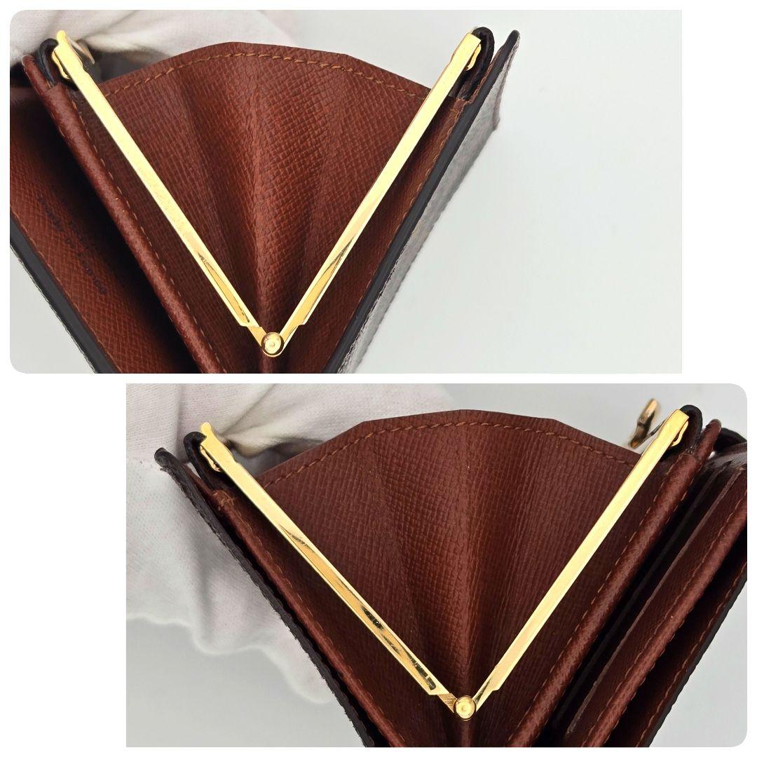 ルイヴィトン ポルトモネビエ ヴィエノワ モノグラム がま口 二つ折り財布