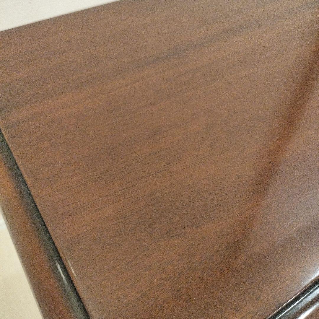 サイドテーブル 木製 マホガニー クラシック ダークブラウン アンティーク風