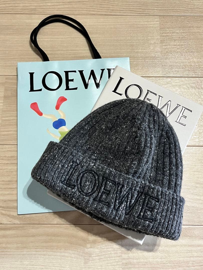 LOEWE ロエベ ニット帽 ビーニー ウール