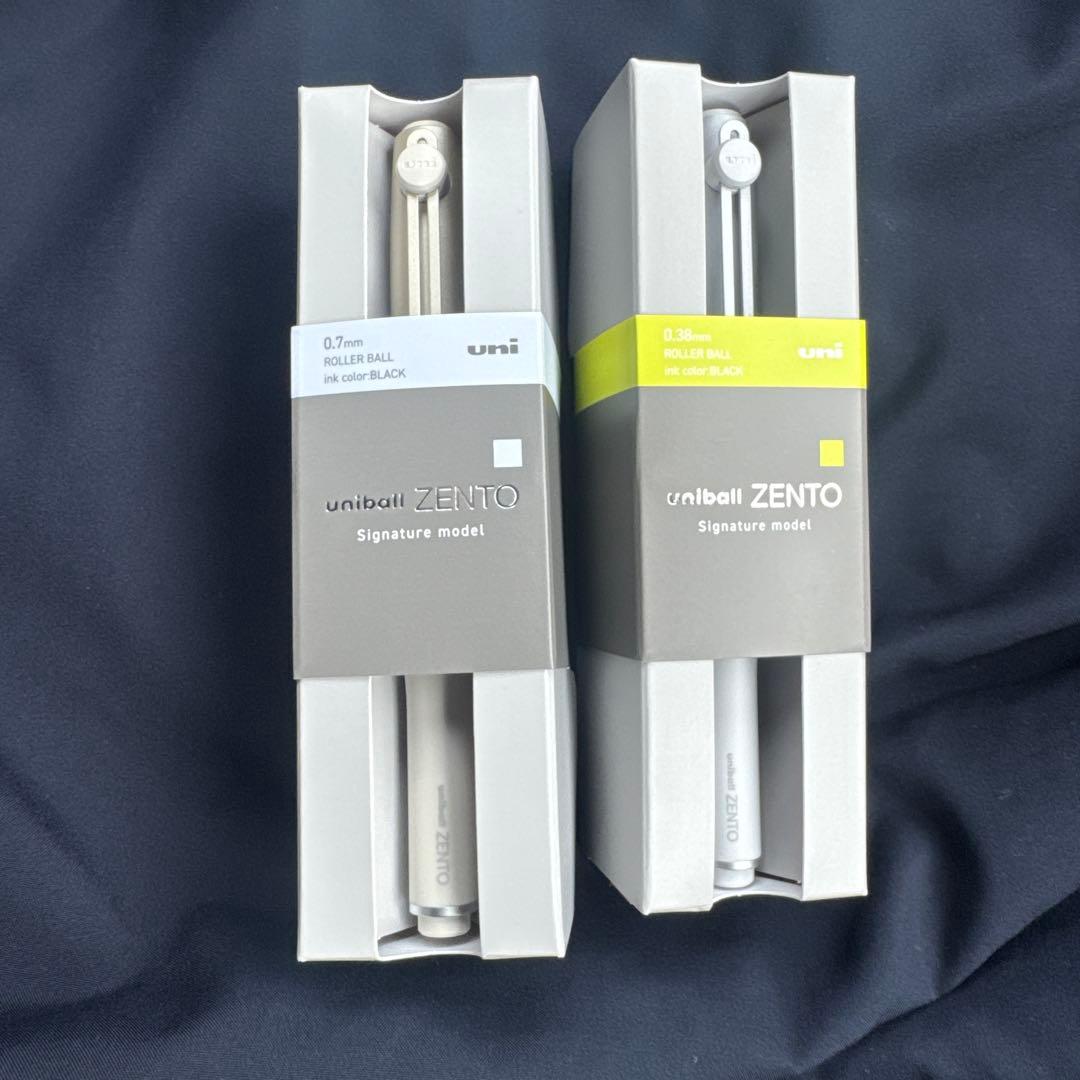 Uniball ユニボール zento ゼント シグニチャー ゴ－ルド＆シルバー