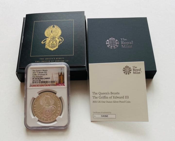 2021年 イギリス クイーンズビースト グリフィン PF70UC FR