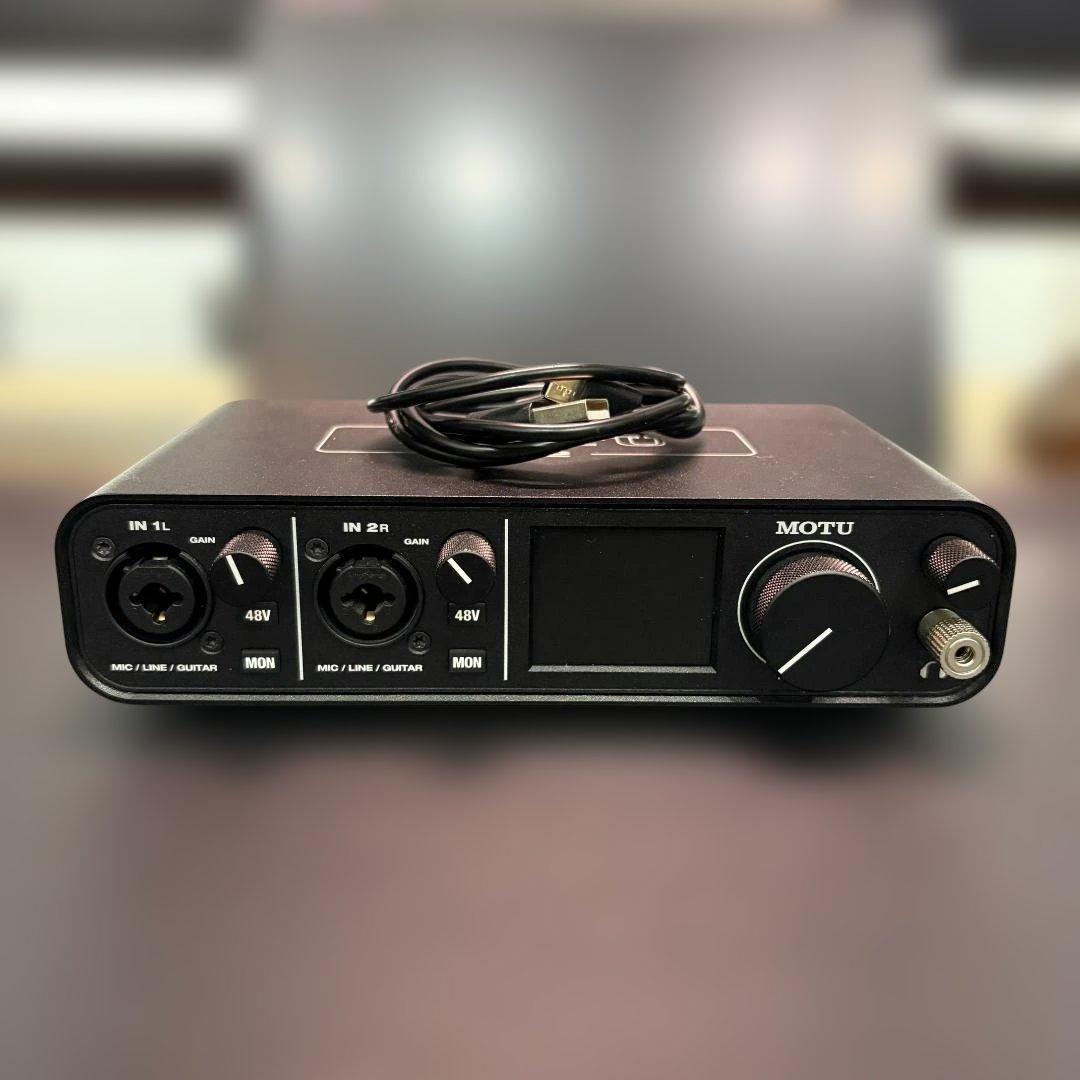 MOTU M2 USBオーディオインターフェース 2in/2out 動作良好