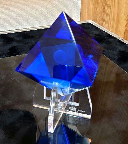 クリスタルオブジェ第6の使徒 ラミエル 小樽大正硝子館 エヴァンゲリオン