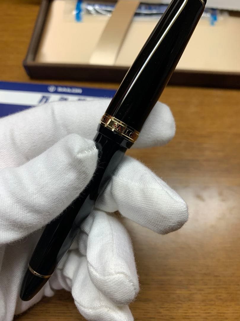 【超希少♪】 セーラー 万年筆 21K 長原宣義作長刀クロスエンペラー