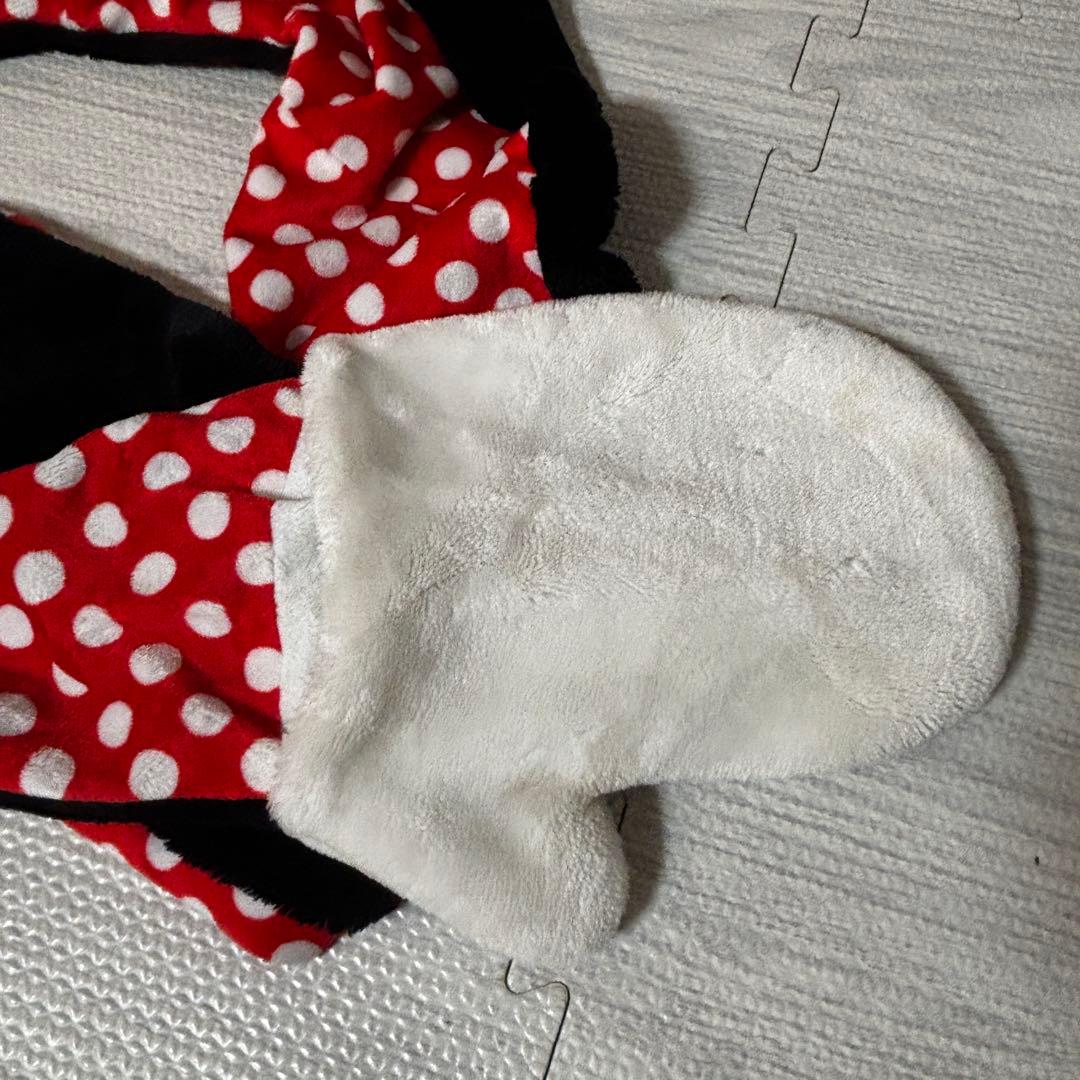 ディズニー ミニーマフラーキャップ