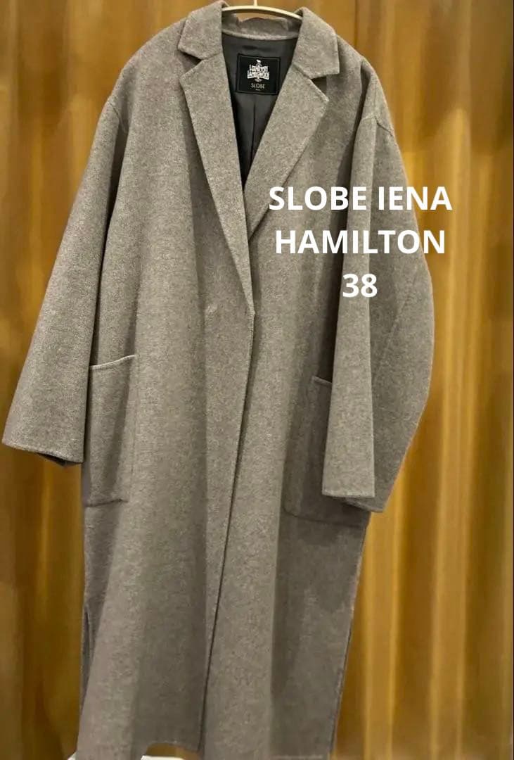 SLOBE IENA HAMILTONダブルフェイスロングチェスターコート　38