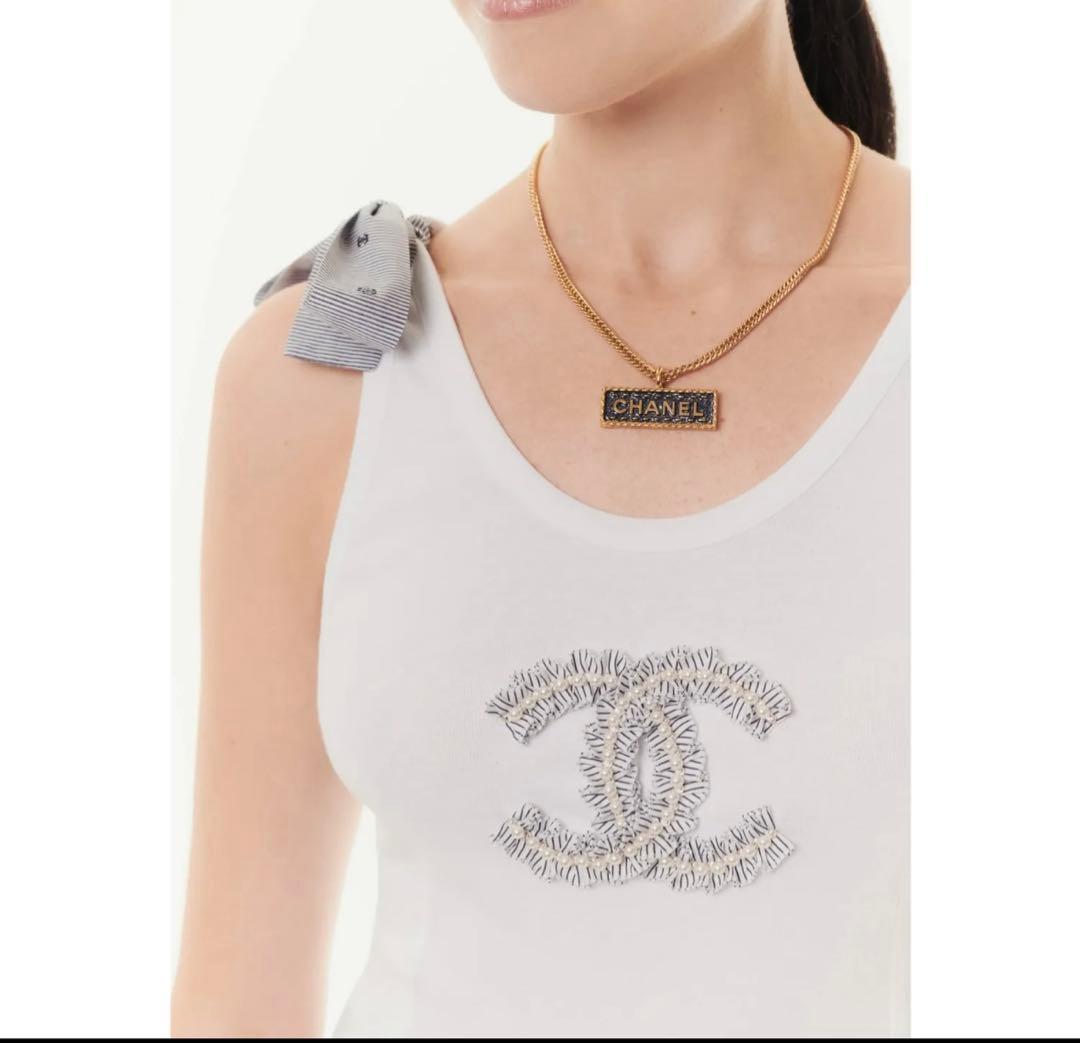 シミズCHANEL 2024ss CCロゴタンクトップ