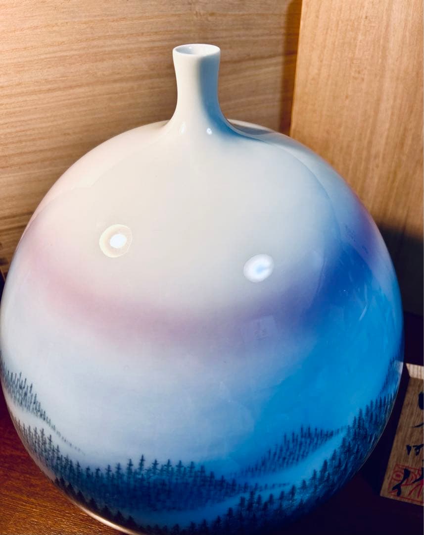 有田焼　藤井朱明作「朝日」　陶芸作家の作品