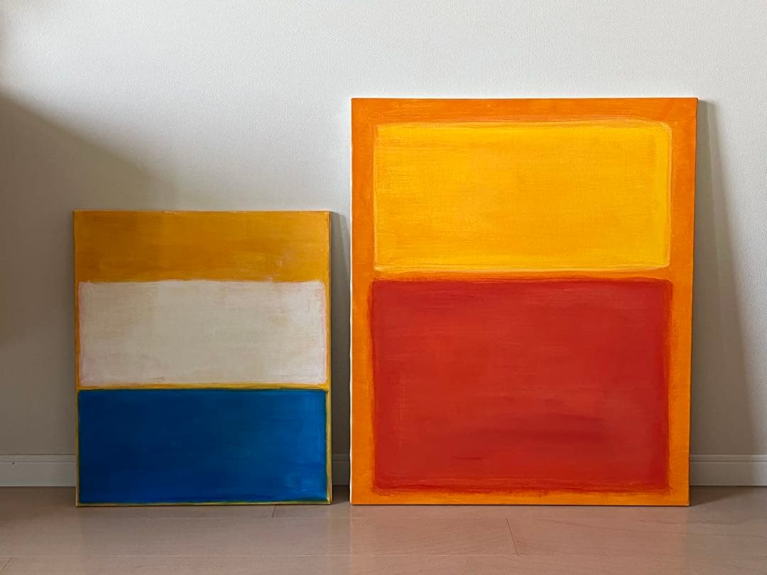 アクリル抽象画 2点セット