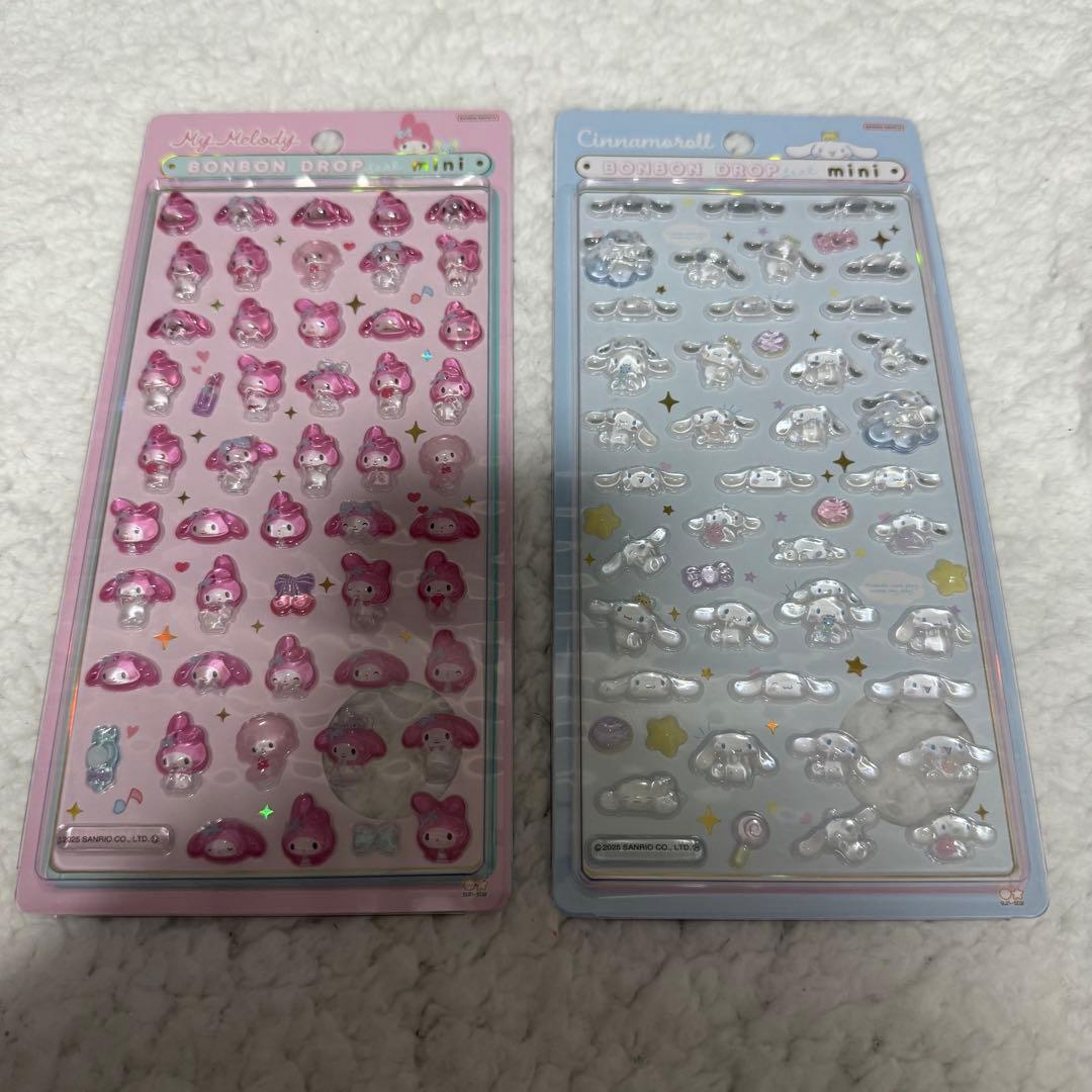正規品　ボンボンドロップシール　サンリオ　ミニ　8種　コンプリート　セット
