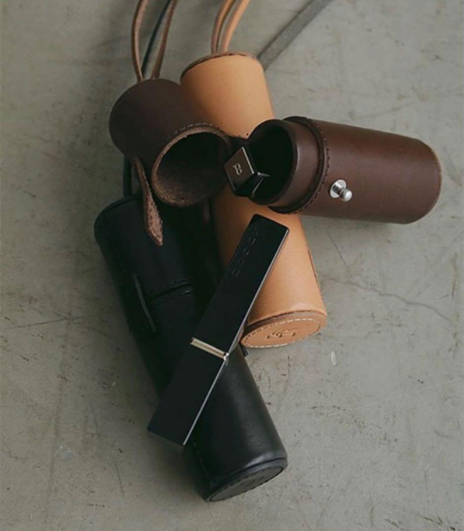 本日限定価格・新品】ETRE TOKYO タンドレザーリップケース　ブラック