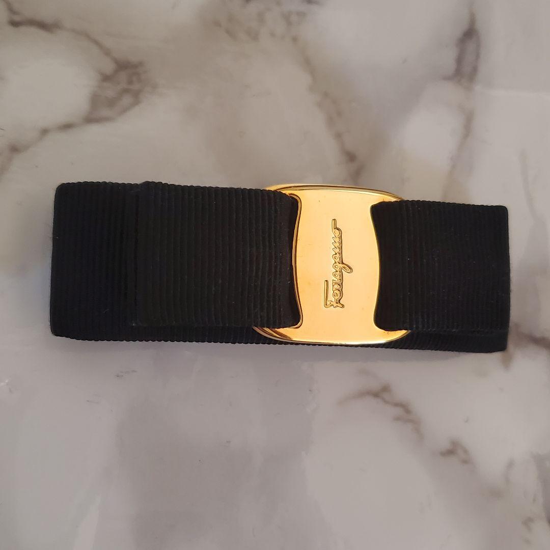 【美品】Salvatore Ferragamo バレッタ アクセサリーフェラガモ