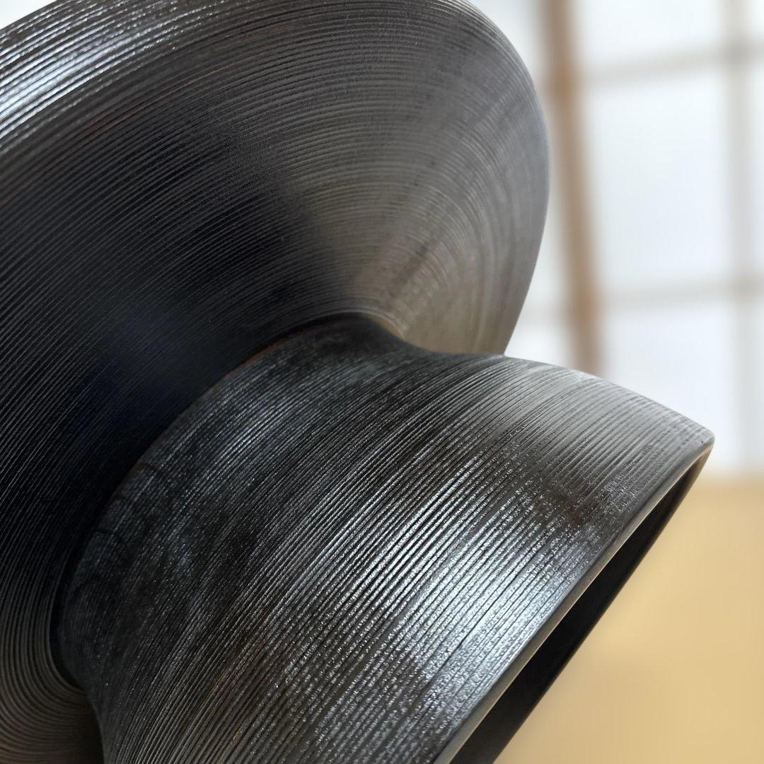 漆工房　大島　天然木　うるし塗　高脚卓盆 ④