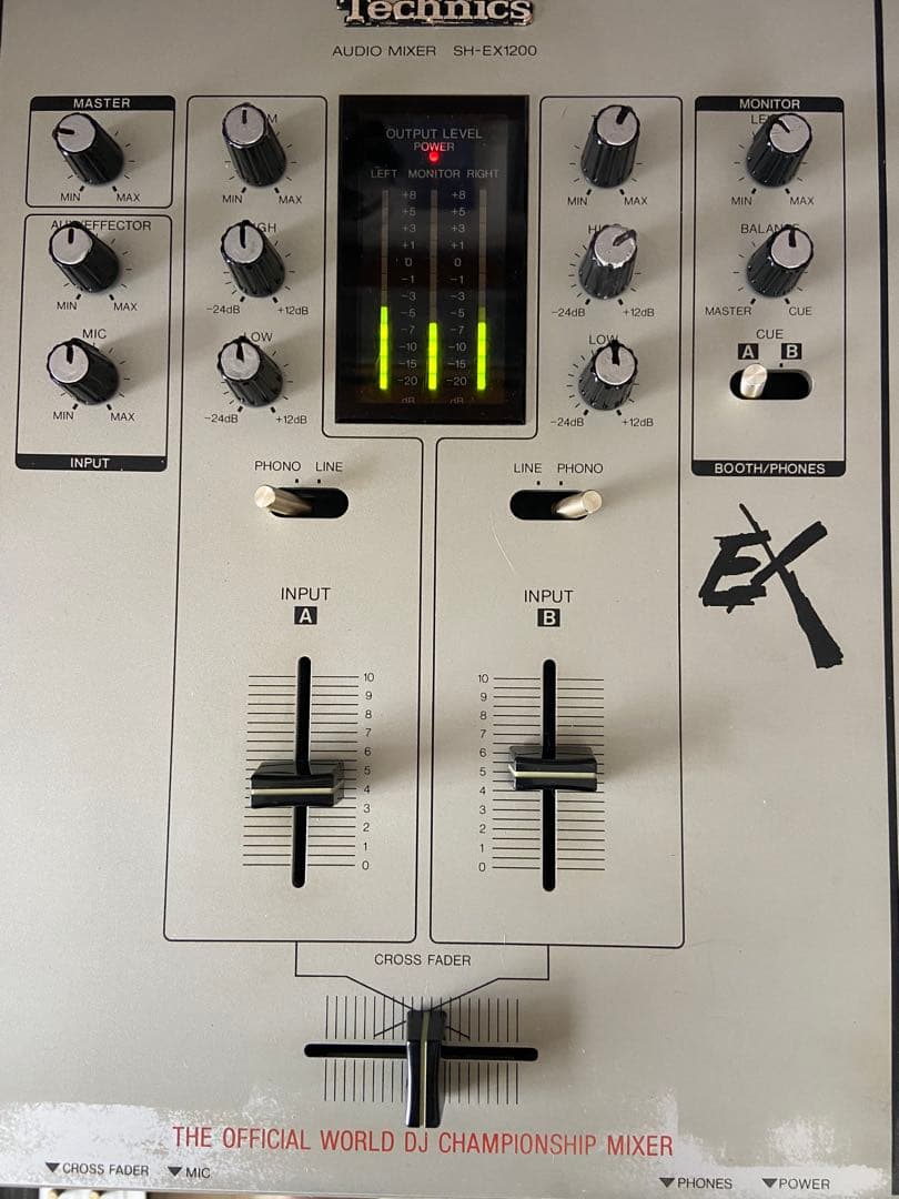 整備済み　Technics sh-ex1200DJミキサー