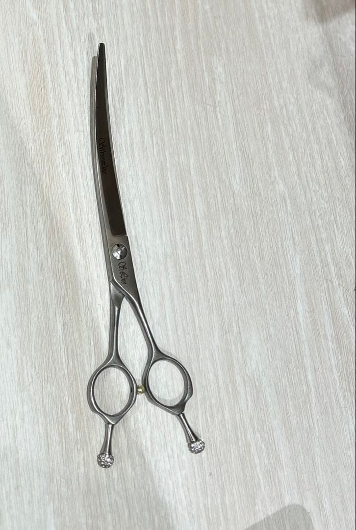 美品SilverLine シルバーラインギザ刃ディープカーブシザー　7.5