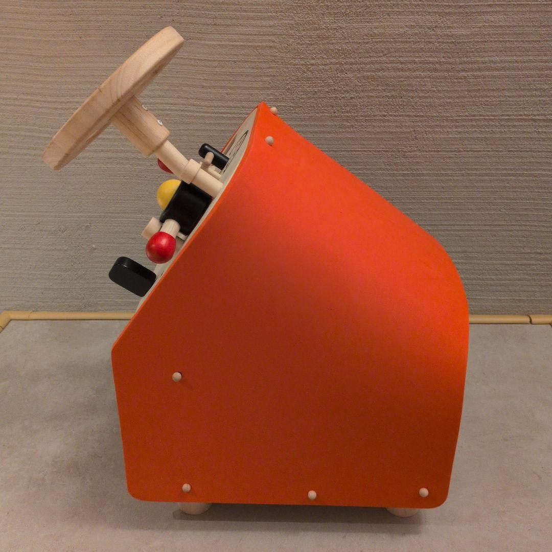 PLAN TOYS ドライビングシート　車　ハンドル　おもちゃ　木製