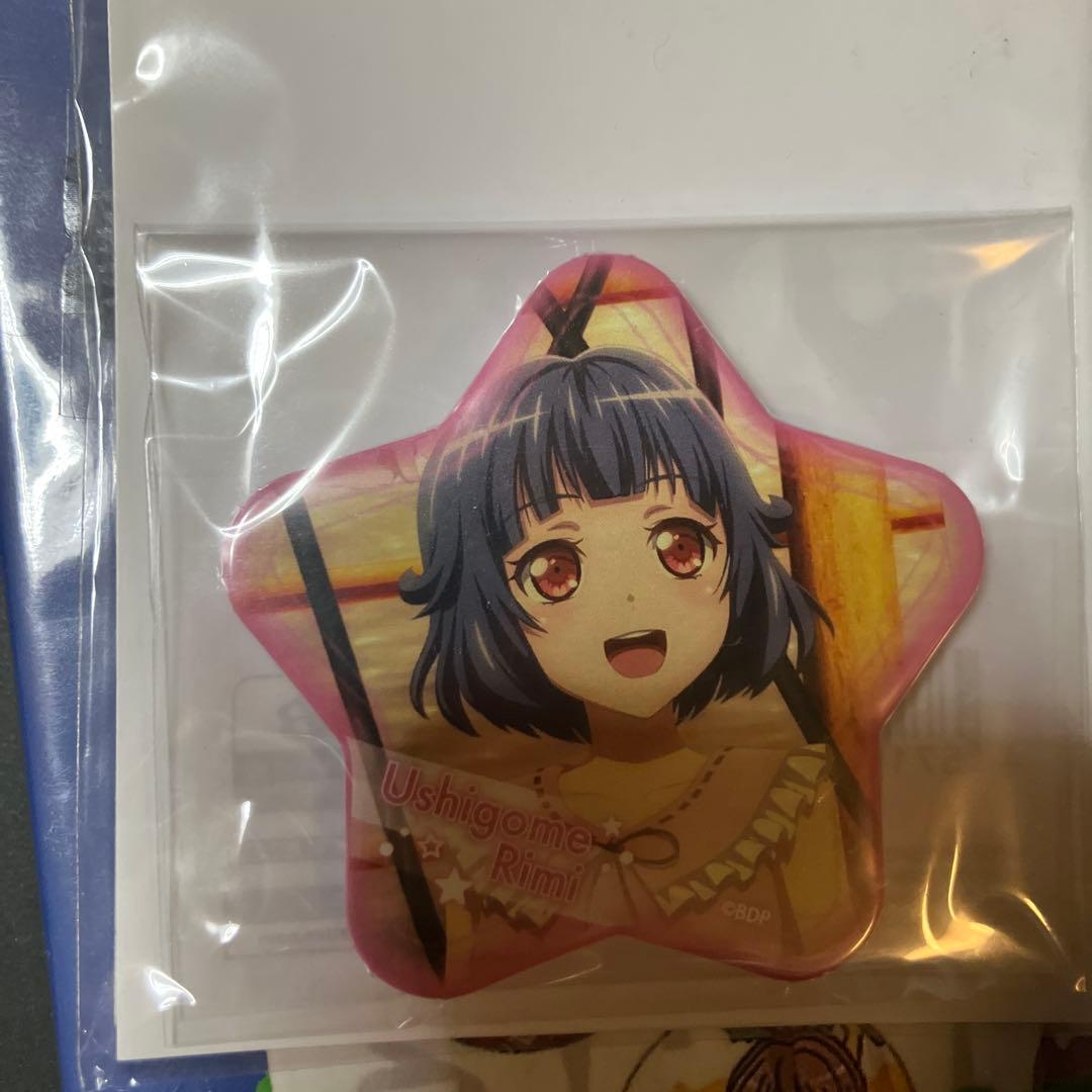 バンドリ　牛込りみ星型缶バッジ　ぽっぴんどりーむ前売り特典