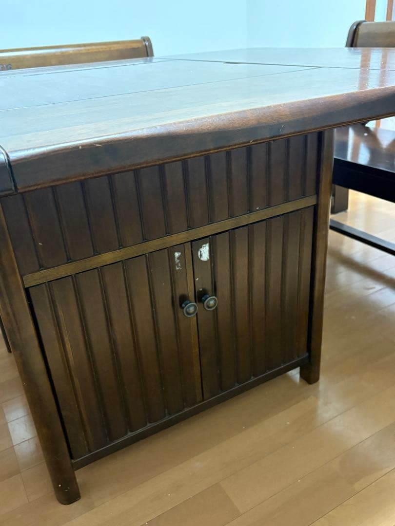 カリモク RUSTIC ダイニングテーブル 囲炉裏 ベンチ　ダイニングチェア