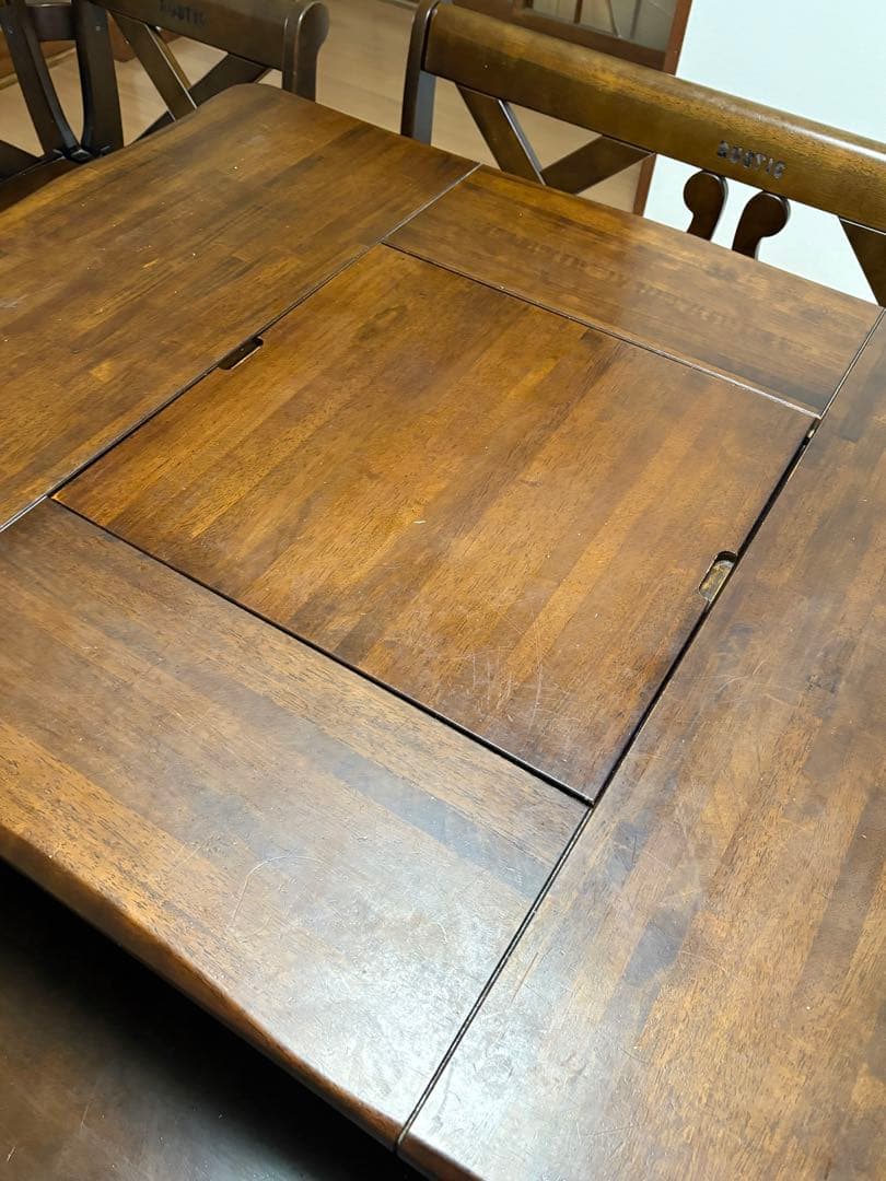 カリモク RUSTIC ダイニングテーブル 囲炉裏 ベンチ　ダイニングチェア