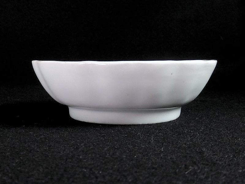 古伊万里　染付　割絵　菊の図　膾皿　３客　D760AS-BVk