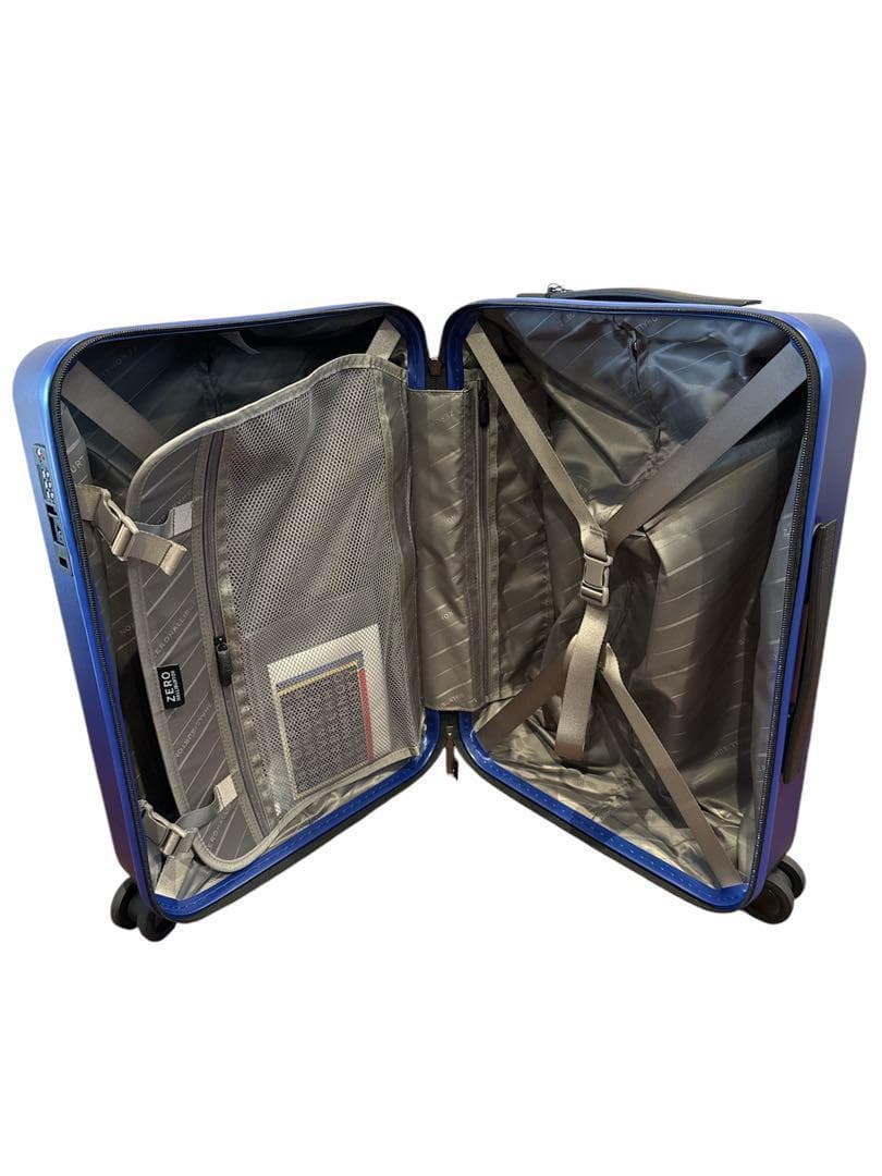 定価49,500円 ゼロハリバートン ポリカーボネート スーツ 機内持込 ブルー