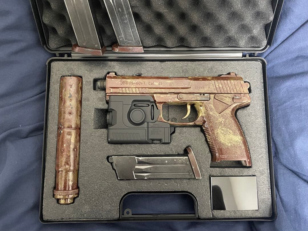 東京マルイSOCOM MK23 影縫カスタム 専用ケース付き