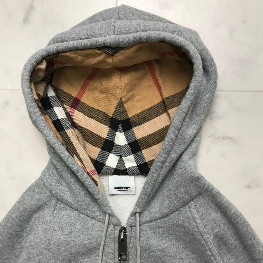 美品　現行　BURBERRY ノバチェック　ジップパーカー　XL