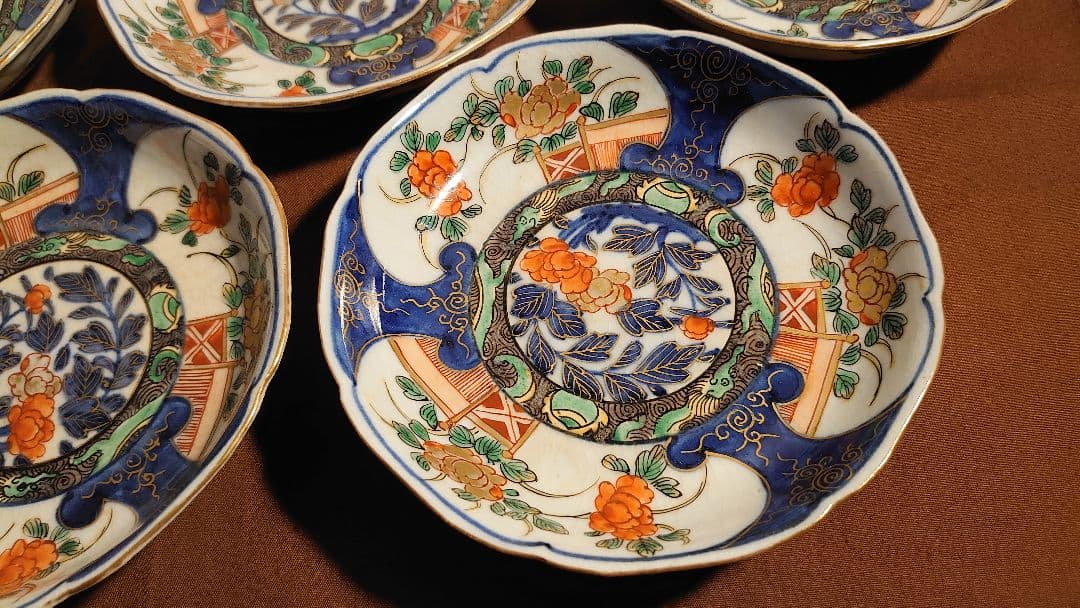 大聖寺伊万里　古伊万里　伊万里　豆皿　菓子皿　蔵出し　５客